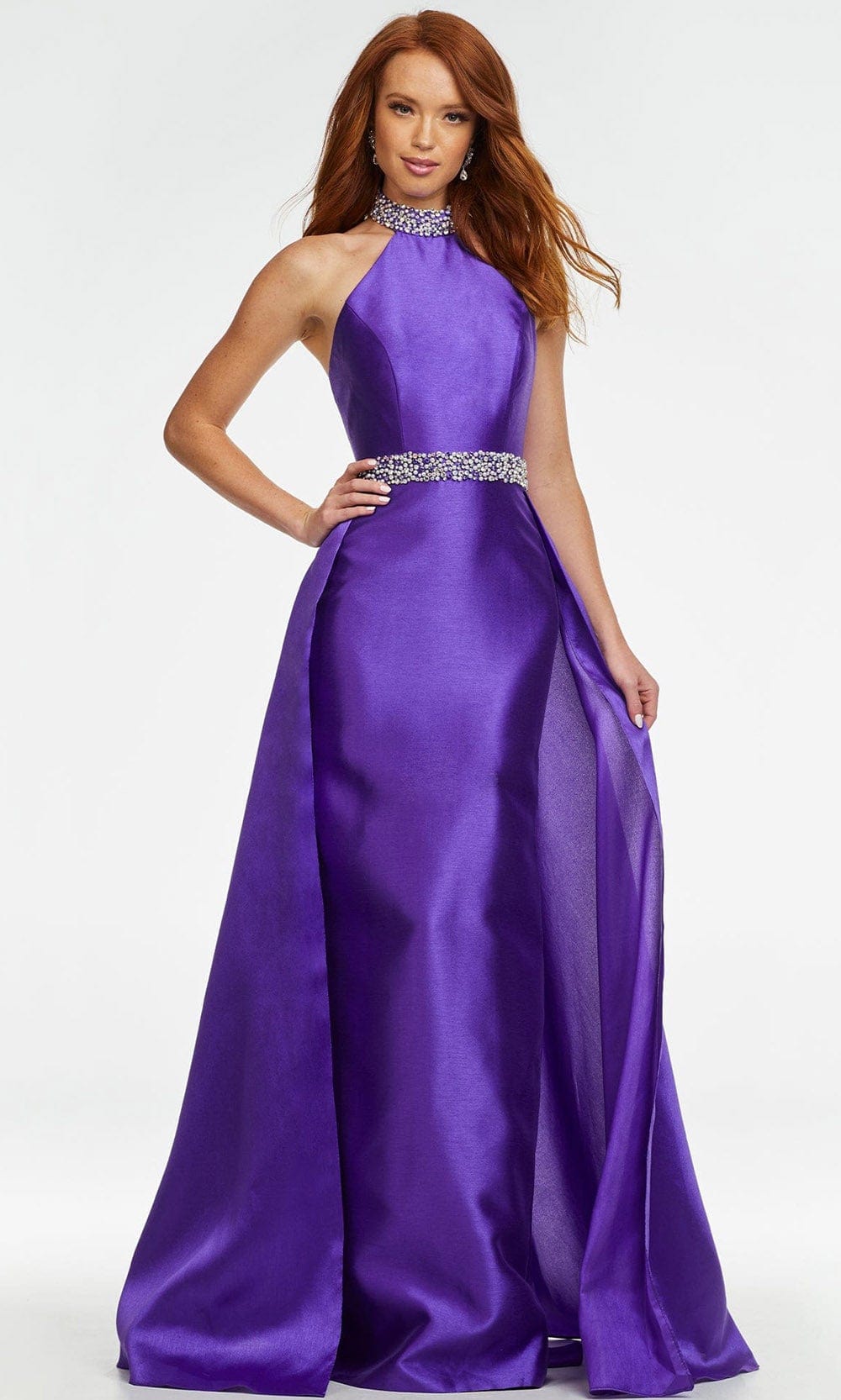 Ashley Lauren - 11148 Bejeweled High Halter Gown
