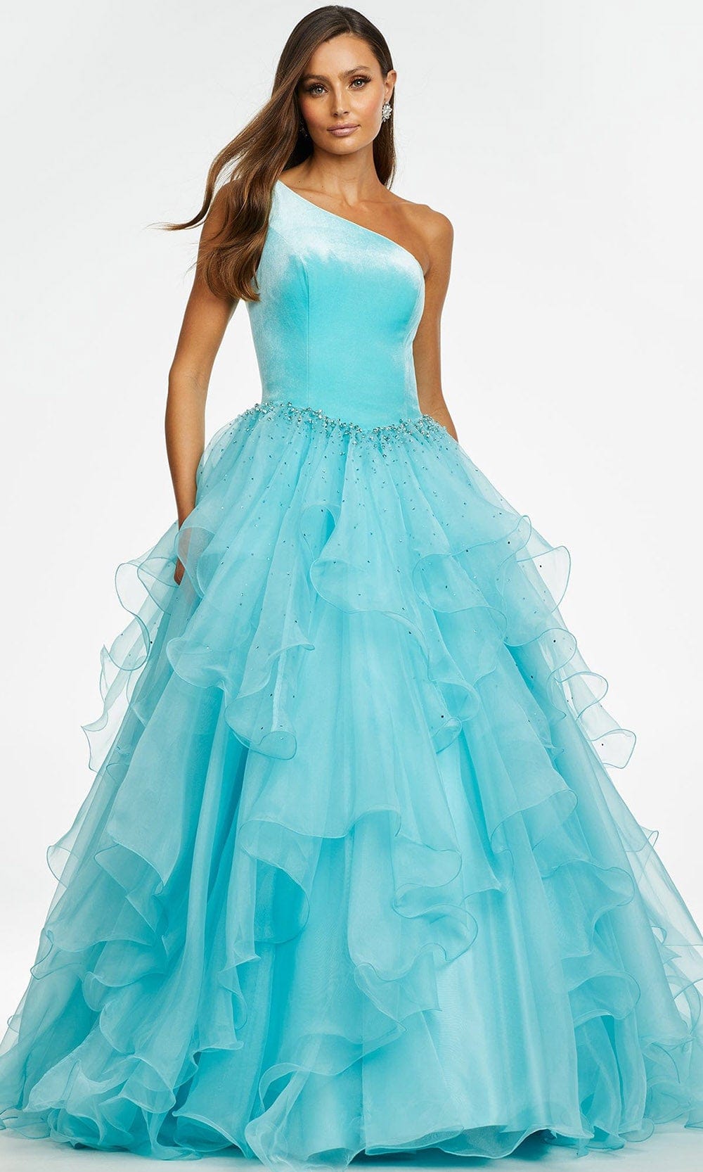 Ashley Lauren - 11165 Jeweled Organza Ballgown
