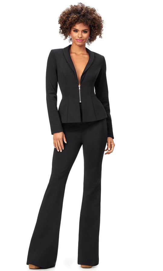 Black Dressy Pant Suits 3 Piece, Evening Pant Suit Woman With Crystal Corset,  Jacket and Pants. Women Formal Wear is Black Suit. -  Canada