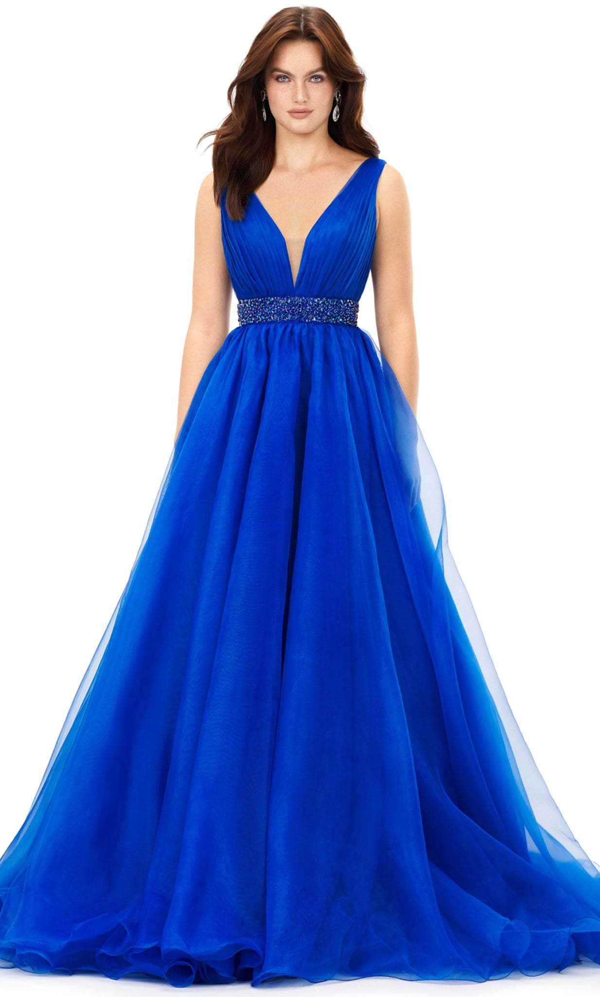 Ashley Lauren 11305 - Plunging V-Neck Ballgown
