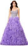 V-neck Fitted Sequined Open-Back Crystal Sleeveless Spaghetti Strap Corset Natural Waistline Floor Length Dress