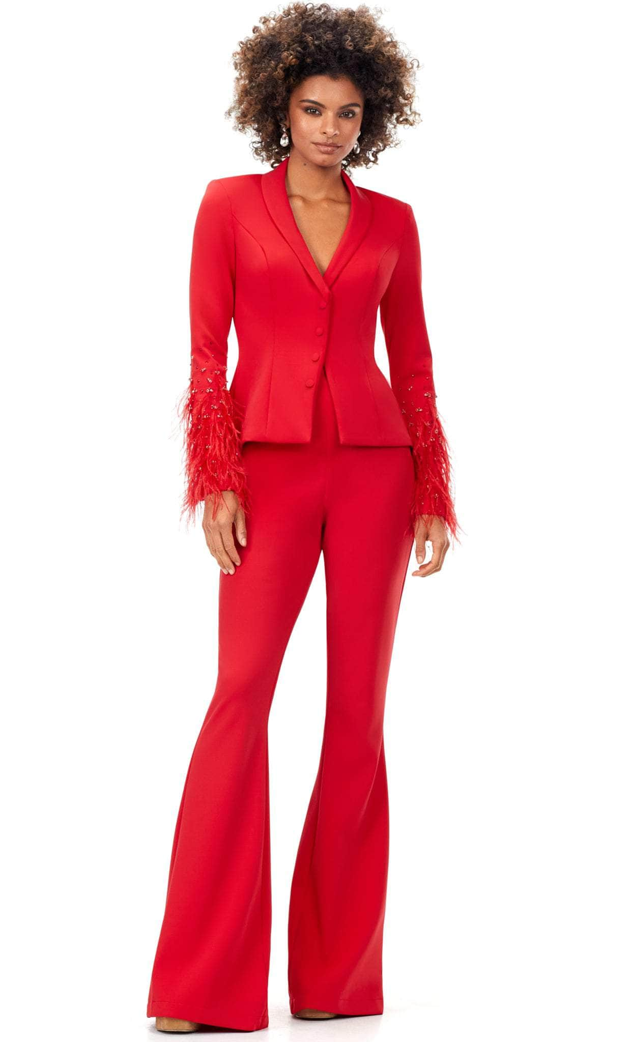 Ashley Lauren 11315 - Long Sleeve Two-Piece Pantsuit
