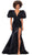 Ashley Lauren 11379 - Beaded Empire Waist Prom Gown Special Occasion Dress 0 / Black