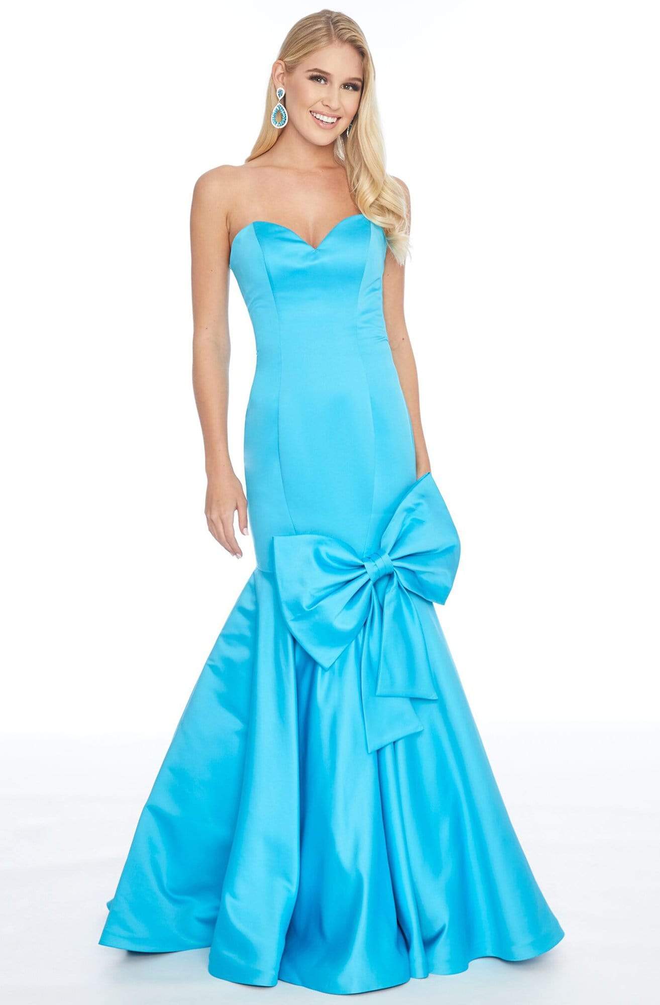 Ashley Lauren - 1777 Sweetheart Satin Trumpet Dress
