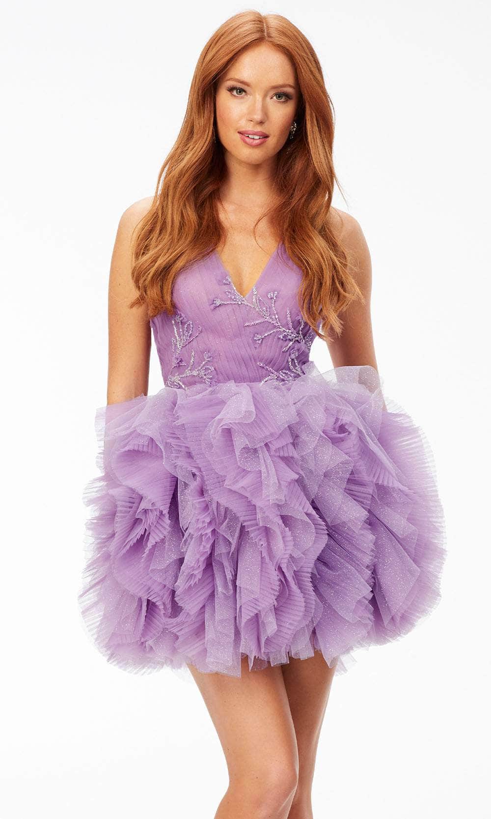 Ashley Lauren 4546 - Ruffled Skirt Cocktail Dress
