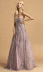 A-line Sleeveless Floor Length Sweetheart Natural Waistline Open-Back Beaded Back Zipper Evening Dress/Prom Dress/Party Dress