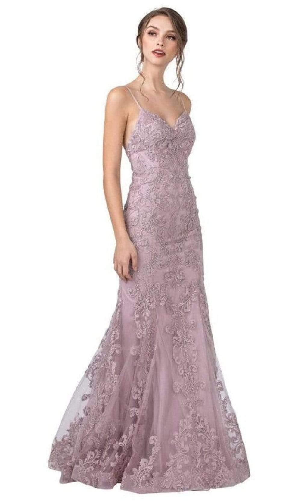 Aspeed Design - L2349 Sweetheart Trumpet Sleeveless Dress
