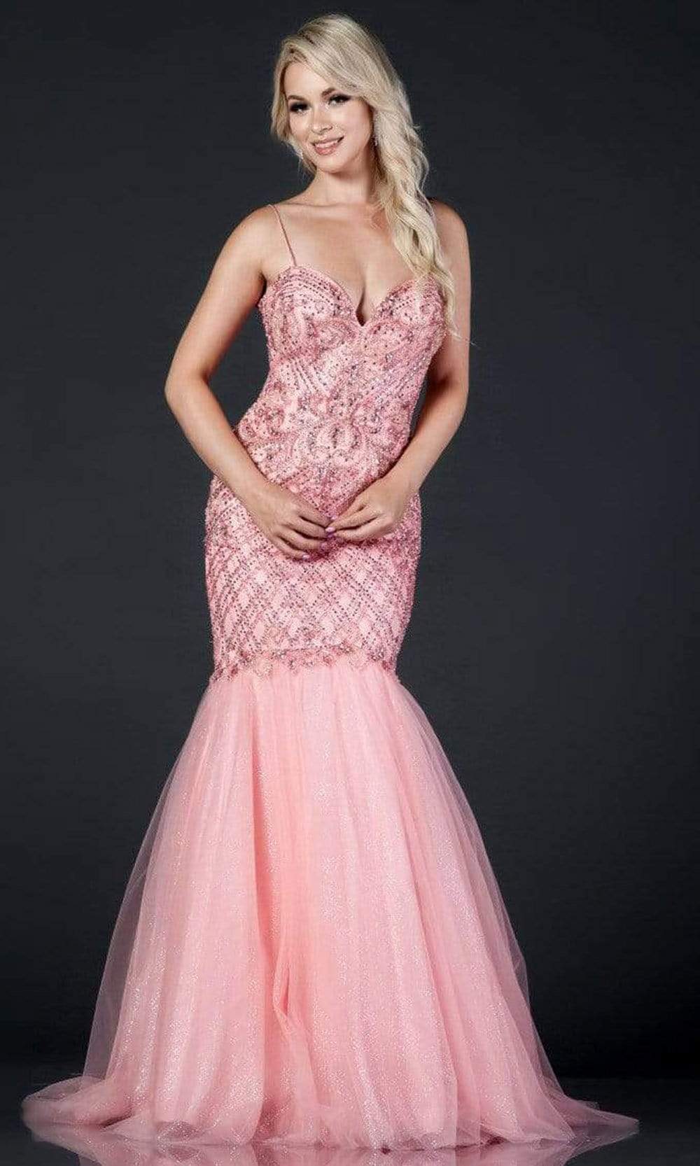 Aspeed Design - L2367 Sweetheart Trumpet Full Length Dress
