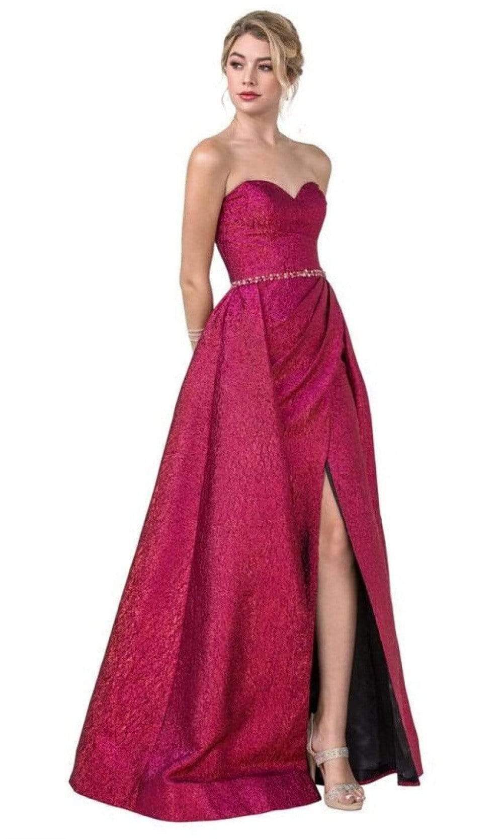 Aspeed Design - L2427 A-Line Overskirt Sweetheart Evening Dress
