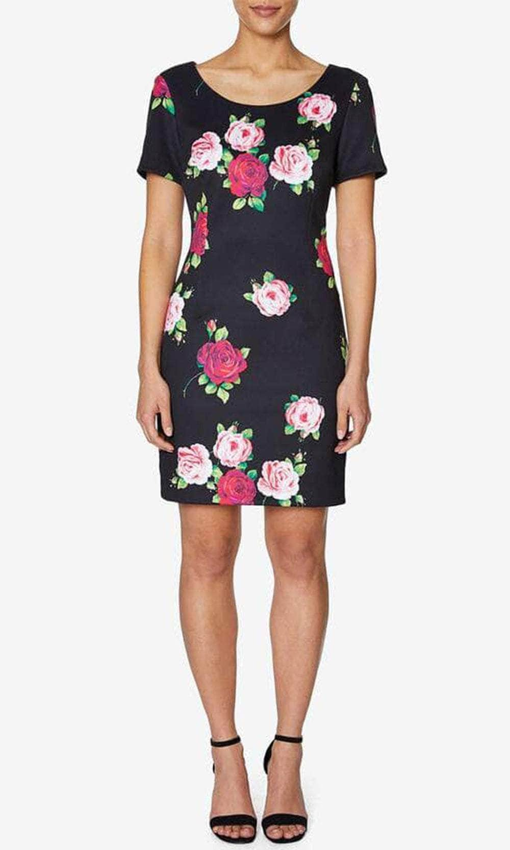 Betsey Johnson FQ05K43 - Scoop Floral Print Cocktail Dress
