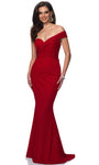 One Shoulder Natural Waistline Mermaid Asymmetric Glittering Open-Back Back Zipper Fitted Sweetheart Prom Dress