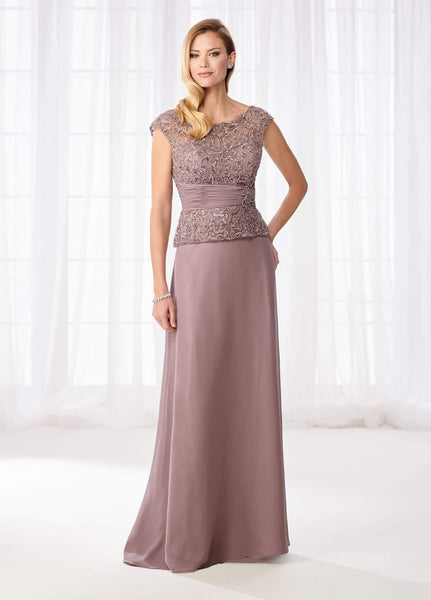 A-line Chiffon Cocktail 3/4 Cap Sleeves Bateau Neck Sweetheart Ruched Illusion Beaded Dress