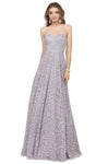 Sophisticated A-line Strapless Sweetheart Natural Waistline Floor Length Open-Back Fitted Embroidered Wrap Dress