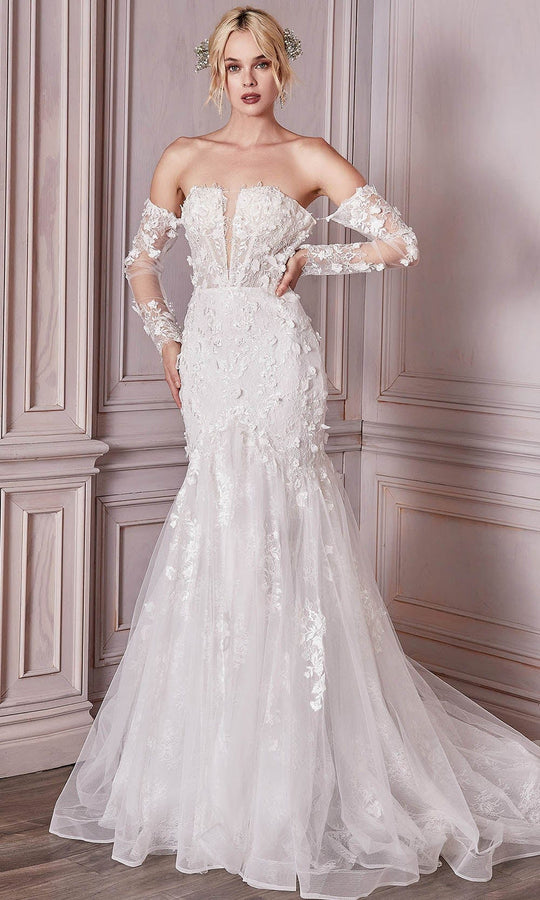 AUDRIANA | Off Shoulder Long Sleeve Lace Wedding Dress – Envious Bridal &  Formal