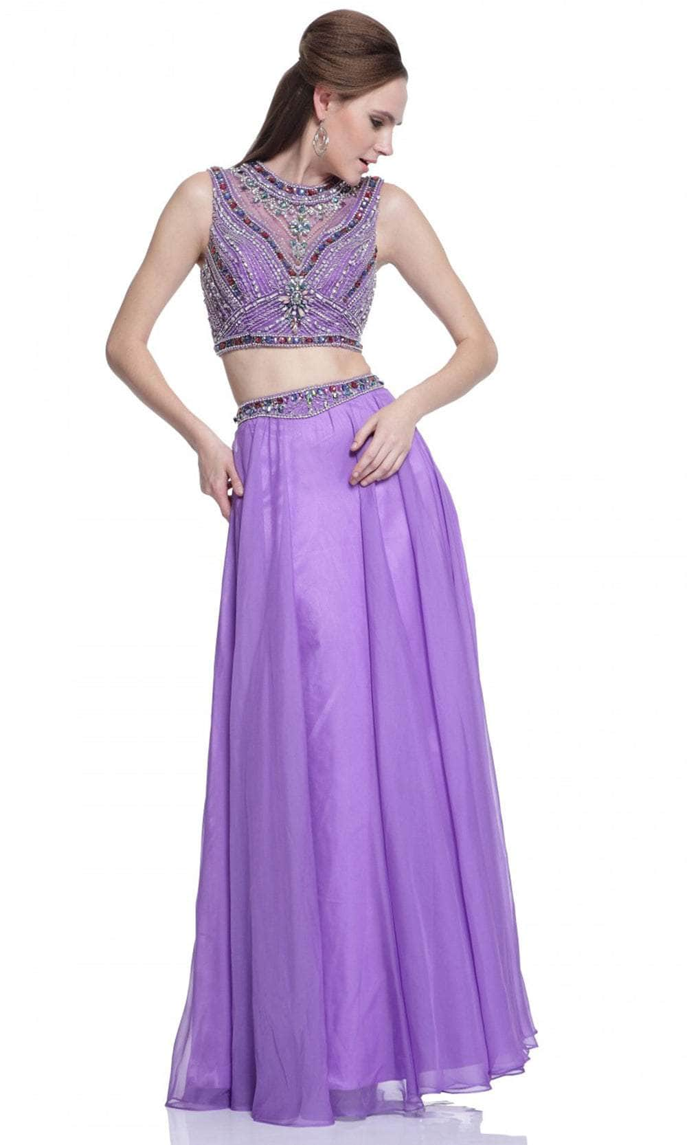 Cinderella Divine C291 - Two-Piece Chiffon Evening Dress
