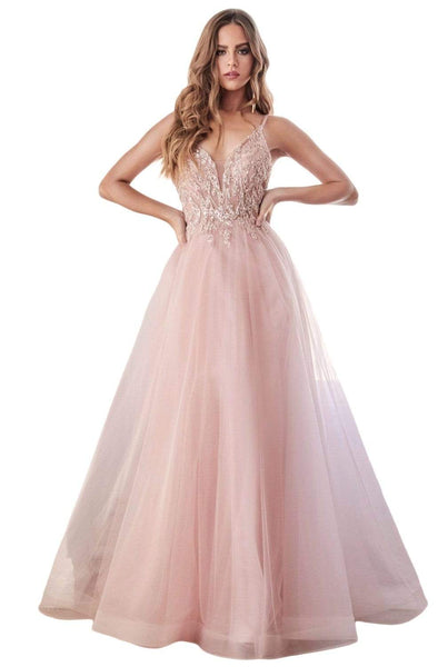 A-line Plunging Neck Sweetheart Floor Length Natural Waistline Flutter Sleeves Spaghetti Strap Tulle Fitted Illusion Beaded Open-Back Applique Dress