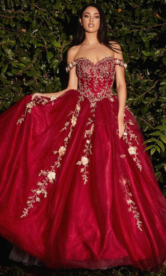 Red Cinderella Divine KV1061 Long Formal Fitted Dress for $85.0