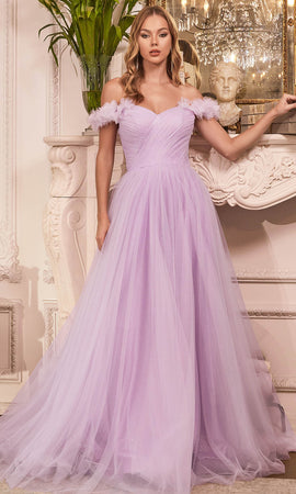 Cinderella Divine Off-shoulder Long Gown