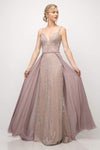 Sweetheart Lace Sheath Sleeveless Flowy Applique Fitted Floor Length Sheath Dress/Party Dress with a Brush/Sweep Train