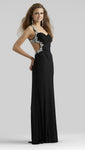 Sexy Floor Length Sweetheart Open-Back Asymmetric Wrap Jeweled Fitted Cutout Evening Dress/Prom Dress