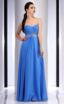 A-line Strapless Natural Waistline Back Zipper Sheer Pleated Jeweled Wrap Ruched Open-Back Floor Length Sweetheart Dress