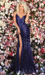 Sexy Slit Open-Back Lace-Up Fitted Sleeveless Spaghetti Strap Natural Waistline Floral Print Floor Length Sweetheart Sheath Tulle Sheath Dress/Evening Dress