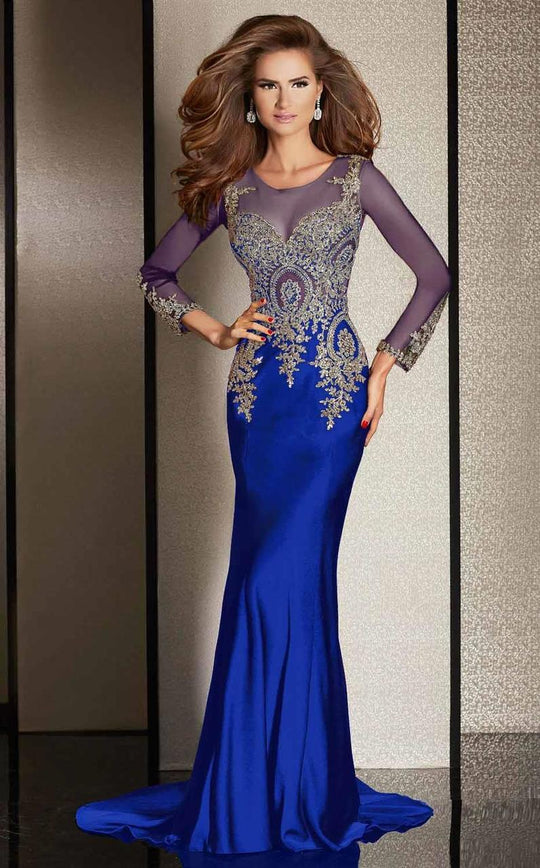Buy Grey Foil Lycra Embroidered Mirror Collared Divine Shimmer Gown For  Women by Q by Sonia Baderia Online at Aza Fashions.