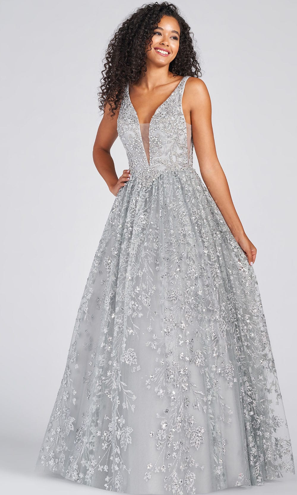 Colette for Mon Cheri CL12237 - Sequins Rhinestone Tulle Ball Gown
