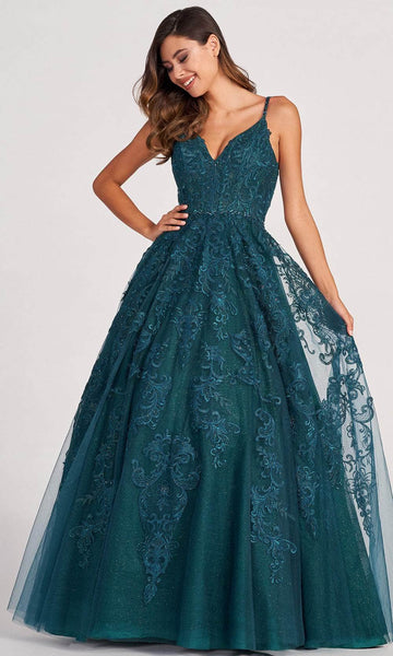 Plus Size Sleeveless Spaghetti Strap Applique Jeweled Lace-Up Open-Back Sequined Beaded Embroidered Sweetheart Natural Waistline Prom Dress