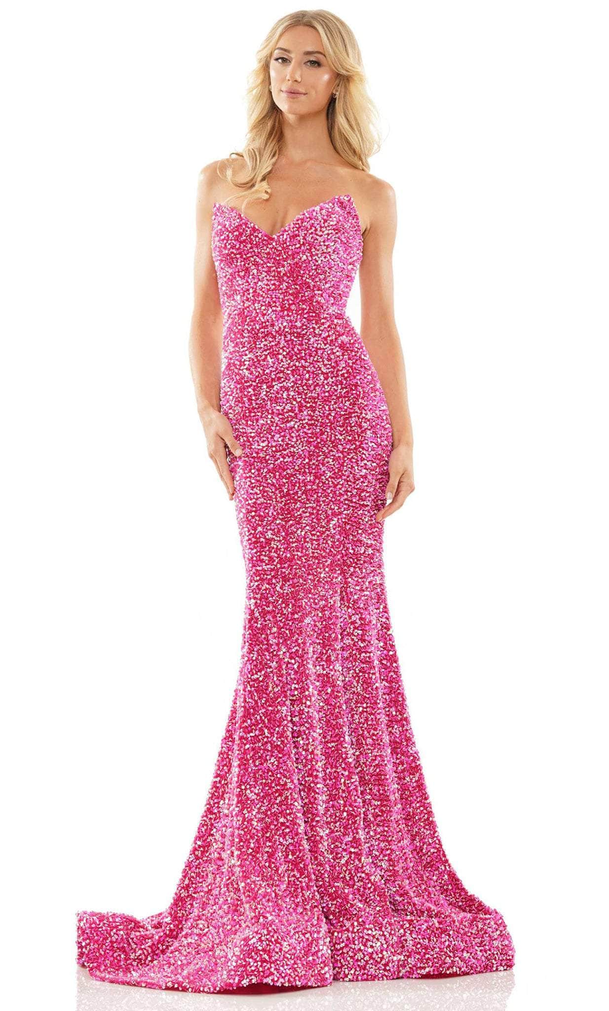 Home Colors Dress Colors Dress 2959 - Sequin Velvet Prom Gown