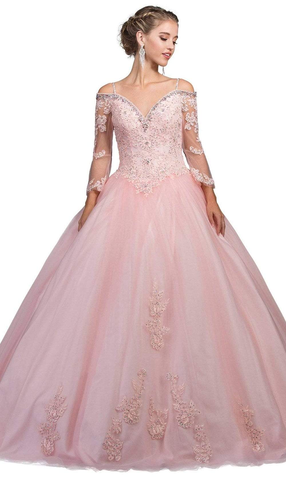 Dancing Queen - 1266 Embellished Lace Fantasy Ballgown