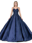 Sophisticated Floor Length Sleeveless Lace-Up Applique Fitted Natural Waistline Sweetheart Quinceanera Dress