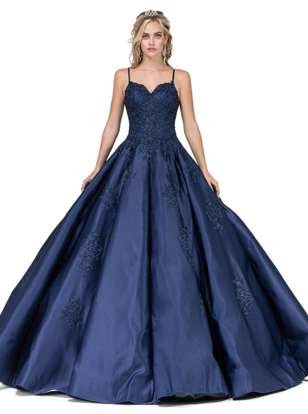 Sophisticated Sleeveless Floor Length Fitted Lace-Up Applique Sweetheart Natural Waistline Quinceanera Dress