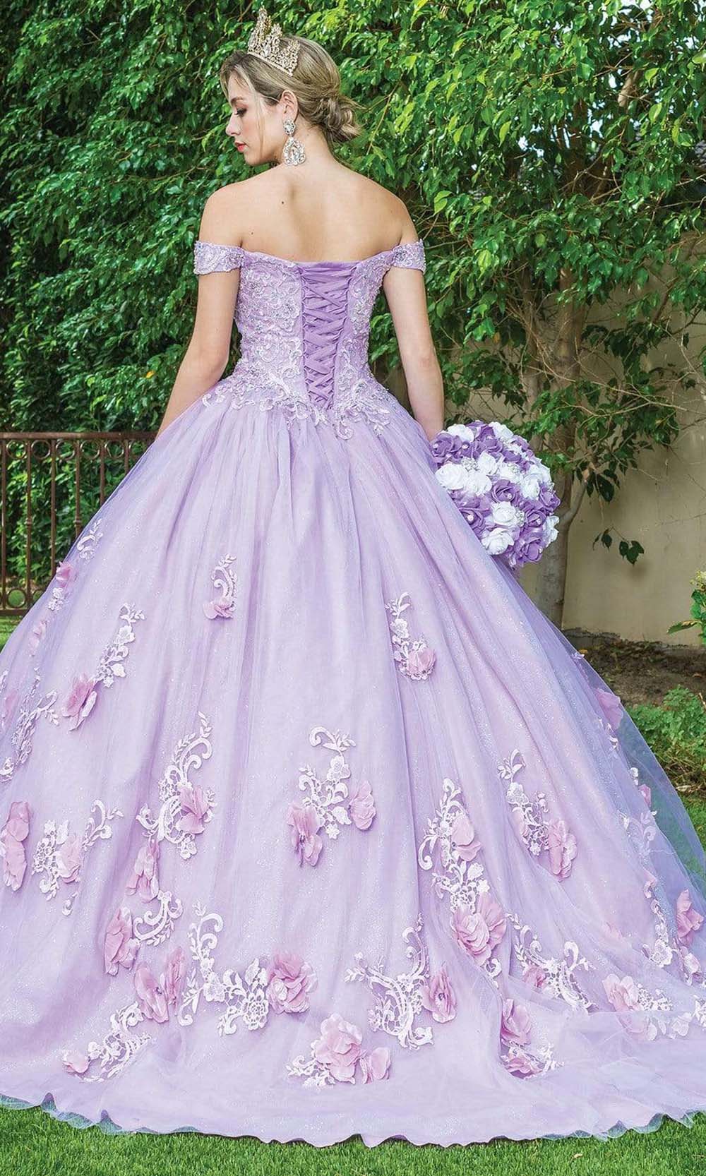 Dancing Queen - 1598 Floral Accented Ballgown – Couture Candy