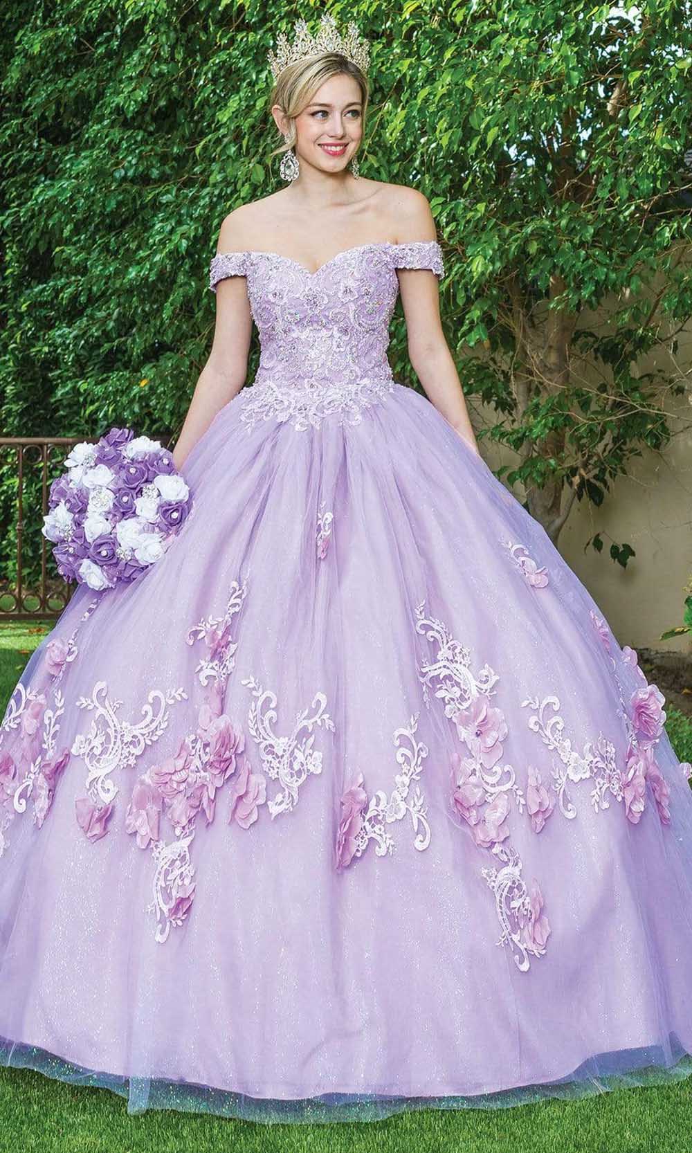 Dancing Queen - 1598 Floral Accented Ballgown
