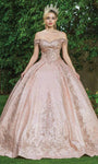 Sophisticated Sweetheart Natural Waistline Floor Length Fitted Glittering Sequined Beaded Lace-Up Fit-and-Flare Off the Shoulder Ball Gown Evening Dress with a Brush/Sweep Train With a Bow(s) and a Ri