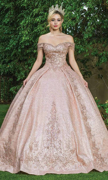 Sophisticated Sequined Glittering Beaded Fitted Lace-Up Floor Length Sweetheart Off the Shoulder Natural Waistline Fit-and-Flare Ball Gown Evening Dress with a Brush/Sweep Train With a Bow(s) and a Ri