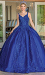 V-neck Sheer Glittering Pleated Corset Natural Waistline Sleeveless Tank Quinceanera Dress with a Brush/Sweep Train