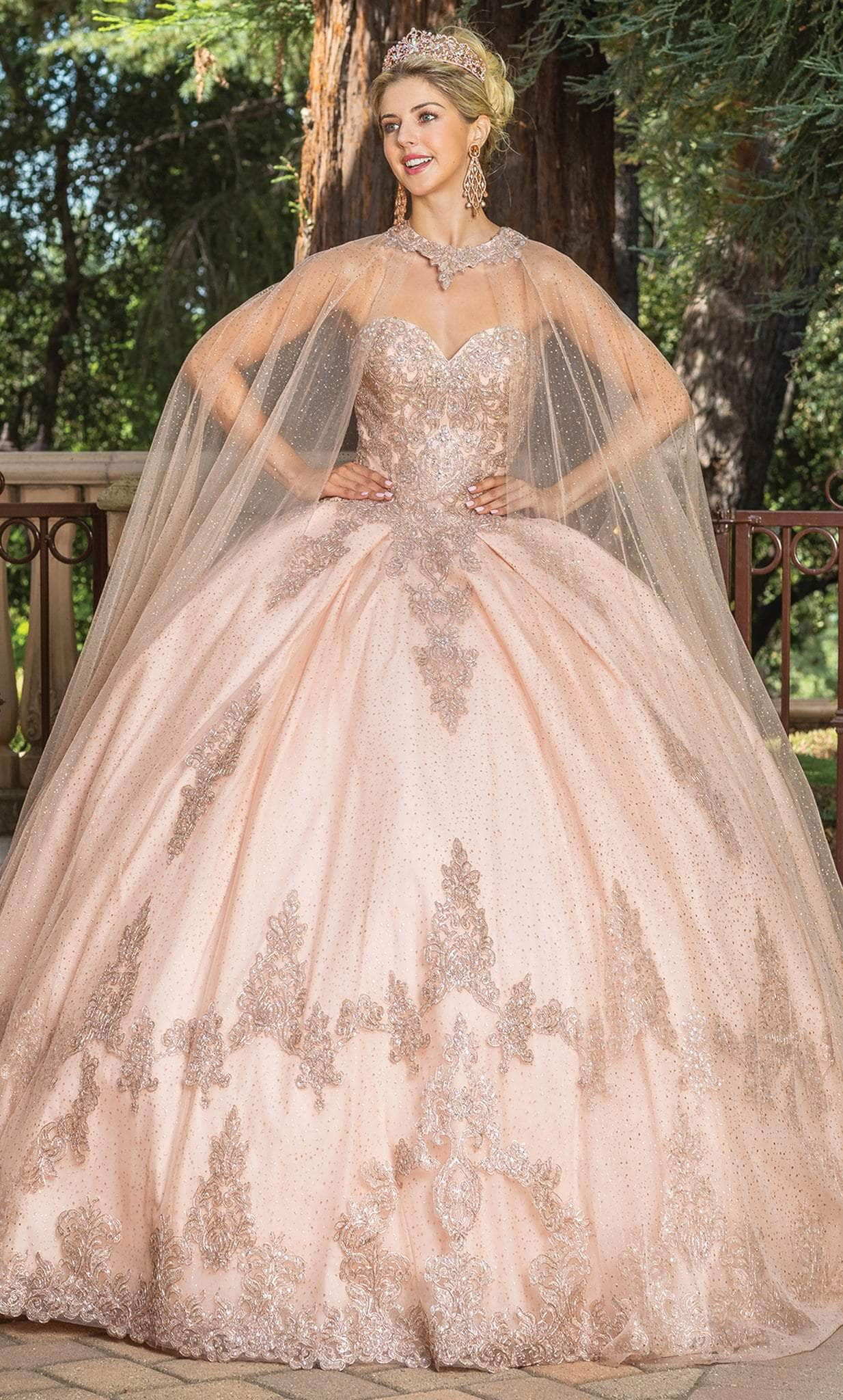 Dancing Queen 1771 - Embellished Strapless Ballgown
