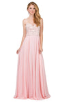 Sexy A-line Fitted Open-Back Beaded Pleated Chiffon Sweetheart Sleeveless Spaghetti Strap Prom Dress/Party Dress