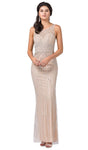 Natural Waistline Scoop Neck Sweetheart Sheath Floor Length Sleeveless Fitted Open-Back Sheath Dress