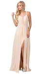 Sophisticated A-line Open-Back Back Zipper Sheer Slit Ruched Sleeveless Full-Skirt Sweetheart Floor Length Natural Waistline Dress