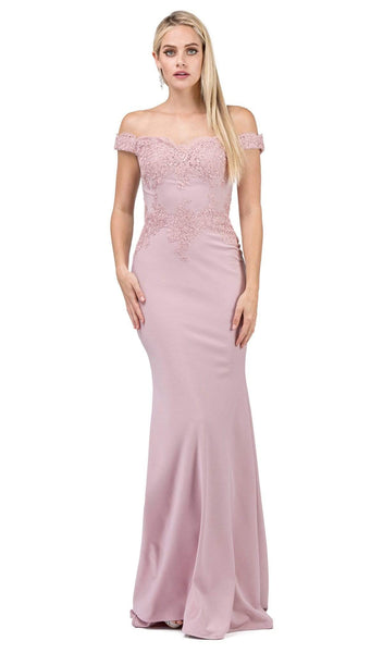 Sweetheart Lace Off the Shoulder Floor Length Applique Fitted Back Zipper Sheath Natural Waistline Sheath Dress/Prom Dress with a Brush/Sweep Train