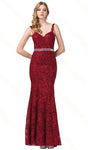 Sophisticated Sweetheart Open-Back Embroidered Beaded Fitted Mermaid Evening Dress/Prom Dress by Dancing Queen