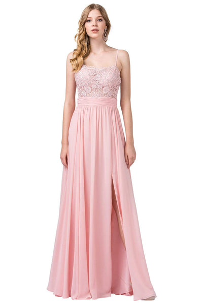 Sophisticated A-line Floor Length Square Neck Embroidered Beaded Ruched Back Zipper Natural Waistline Sleeveless Evening Dress