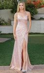 Lace-Up Slit Ruched Back Zipper Sequined Sweetheart Sleeveless Natural Waistline Sheath Sheath Dress/Prom Dress