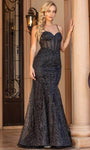 Sweetheart Tulle Sheath Glittering Open-Back Embroidered Applique Beaded Fitted Hidden Back Zipper Lace-Up Sleeveless Basque Corset Waistline Sheath Dress/Prom Dress with a Brush/Sweep Train