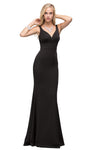 V-neck Sweetheart Floor Length Natural Waistline Vintage V Back Sleeveless Mermaid Evening Dress/Prom Dress