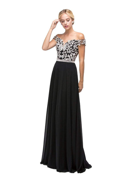 A-line Lace Natural Waistline Off the Shoulder Sweetheart Applique Beaded Shirred Prom Dress