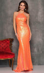 Back Zipper Sequined Sheath Floor Length Halter Natural Waistline Sheath Dress with a Brush/Sweep Train